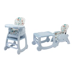 BABY CAM - Silla de comer 2 en 1 Panda celeste