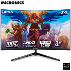 MICRONICS - Monitor DG 24FC Gaming Curvo 24 Full HD 100hz 3ms FreeSync