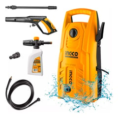 INGCO TOOLS - Hidrolavadora Alta Presión Ingco HPWR18008 1800W+ Shampunera