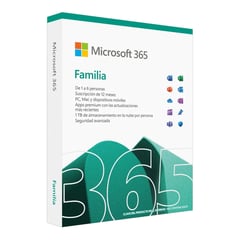 MICROSOFT - 365 FAMILIA PARA 6 USUARIOS LICENCIA FISICA