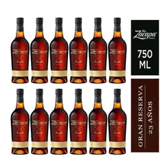 ZACAPA - RON 23 AÑOS 750ML - 12 UND