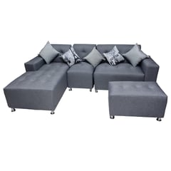 GENERICO - Mueble seccional L-CAMA 3 cuerpos 1 banqueta