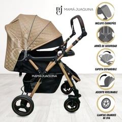 BABY - Coche Cuna de Lujo «GENTIEN» Edición Limitada Beige