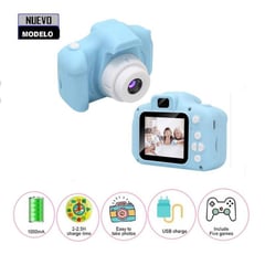 OEM - Cámara digital para niños Celeste para fotos y videos