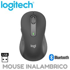 LOGITECH - MOUSE M650 SILENCIOSO LARGE LEFT BLUETOOTH NEGRO