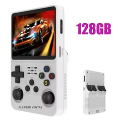 OEM - Consola R36S Portatil 128GB 3500mAh Blanco