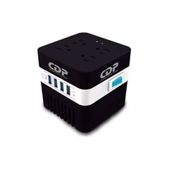 CDP - ESTABILIZADOR RU-AVR604I 600VA/300W 4 SALIDAS 4 PORT USB