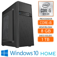 INTEL - Computadora CPU CORE i5-10400 RAM 8Gb SSD 1Tb Windows 10 PC 10maGen