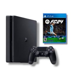 SONY - Consola PS4 Slim 1TB Negro + FC 24 Reacondicionada