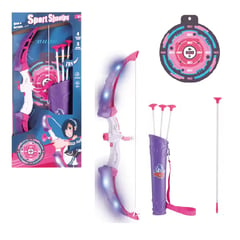 GENERICO - Juego de tiro con arco de plástico Sport Shooting- Rosa