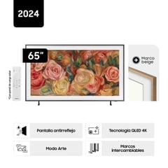 SAMSUNG - Televisor The Frame 65" Qled 4k Tizen Os Smart - Nuevo 2024