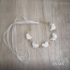 ANADE HANDMADE - TIARA PRIMERA COMUNIÓN BAUTIZO ACCESORIO NIÑAS ADULTAS