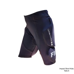 FIRST TRY - Impact Short Kids Talla 6 - protección coxis cadera muslos