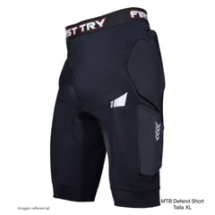 FIRST TRY - MTB Defend Short Talla XL - protección coxis cadera muslos