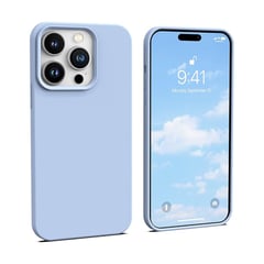 GENERICO - Case funda Unicolor para Iphone 14 pro max - Celeste