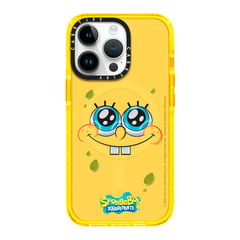 GENERICO - MagSafe Case iPhone 15 Pro Bob Esponja Amarillo