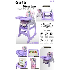 STOKKER BABY - SILLA DE COMER GATO MEWTWO