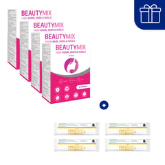 PHARMARIS - PACK x4 BEAUTYMIX HSN, HAIR, SKIN & NAILS x 30 tabletas