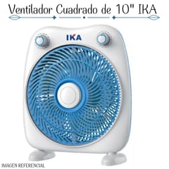 IKA - Ventilador Cuadrado de 10” Marca de 40watts