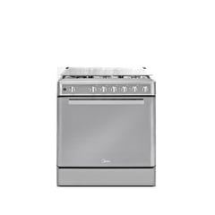 MIDEA - Cocina a gas 30" 5 hornillas Venus Acero Inox MGS30F2LCCWSS-PE