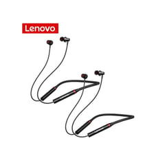 LENOVO - Pack x2 Audífonos Bluetooth HE05X Negro