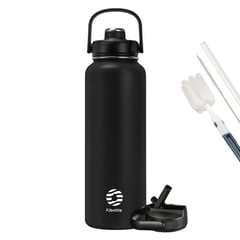 FJBOTTLE - - Botella de acero con tapa de tritán 1200ml - Negro