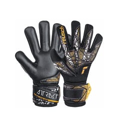 REUSCH - GUANTES ATTRAKT SILVER NC FINGER SUPPORT BLACK GOLD WHITE BLACK