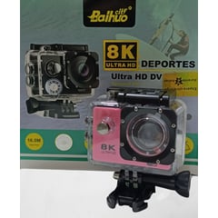 GENERICO - CAMARA DEPORTIVA ULTRA HD 8K PARA MOTO - COLOR ROSADO