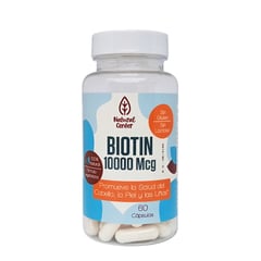 VITAMINA - Biotin 10,000mcg Natural Center x 60 Capsulas Vegetarianas