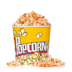 GENERICO - Balde de Facil Uso para Popcorn en Amarillo Y+Gift Stickers