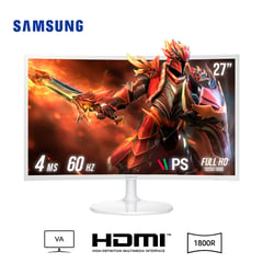 SAMSUNG - Monitor Curvo LC27F391FHNXZA 27 FHD HDMI BLANCO