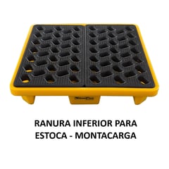 GENERICO - Pallet Anti Derrame Para 1 Cilindro SPS-1A Steel Plus Safety