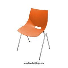 HOLIDAY - Silla Shell - Muebles - Alto 45 cm - Naranja