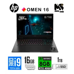 Laptop Gaming OMEN 16-WF0083DX /i9-13900HX/ 16 GB RAM/ 1.0TB SSD/ VIDEO RTX 4060 8 GB/ 16.1"FHD