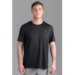 ULTIMATE FITNESS - Polo Deportivo Ultimate de Manga Corta para Hombre Onyx