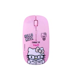 ROMAX - Mouse Inalámbrico Recargable Hello Kitty The World Rosado