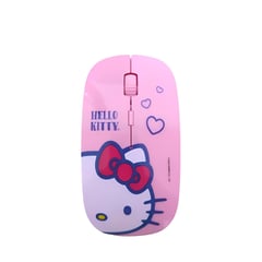 ROMAX - Mouse Inalámbrico Recargable Hello Kitty Love Rosado