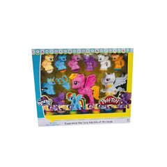 IDEAL BABY & KIDS - MOLDES DE PONY CON PLASTILINA DE DIVERSOS COLORES- PLAY TOY