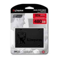 KINGSTON - Disco Sólido Interno SA400 SSD 480gb Negro