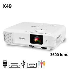 EPSON - Proyector Powerlite X49 3600 Lúmenes 1024 x 768 XGA