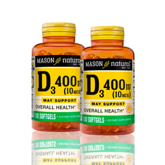 MASON - Vitamina D3 400 Iu 10 Mcg100 Softg Pack X2