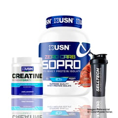 USN - Pack Iso Pro 4lb Chocolate + Creatine 300gr + Shaker