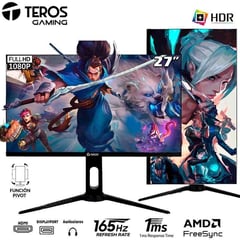 TEROS GAMING - Monitor GAMER Teros 2752G 27 IPS 165Hz 1MS FREESYNC HDMI DISPLAYPORT