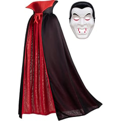 GENERICO - Disfraz Completo Dracula halloween capa talla S