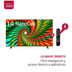 LG - TV 65 - 65NANO77SRA NANOCELL 4K SMART TV CON THINQ AI