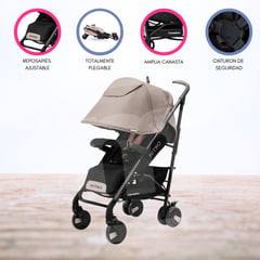 CARESTINO - Coche de Paseo con Accesorios «NITRO» Beige