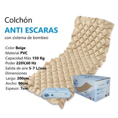 UNICARE - COLCHON ANTI ESCARAS 150 KILOS MOTOR