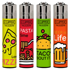 CLIPPER - COLECCIÓN ENCENDEDOR  POCKET  FAMOUS FOOD