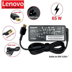 LENOVO - CARGADOR PARA LAPTOP 20V 325A PUNTA USB