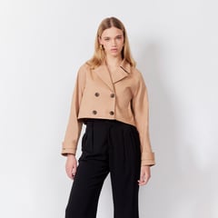 LUVARO - Cropped trench coat